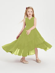 Boho Robes de Demoiselles d'Honneur Junior à Jupe en Cascade Trèfle