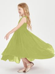 Boho Robes de Demoiselles d'Honneur Junior à Jupe en Cascade Trèfle