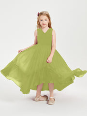 Boho Robes de Demoiselles d'Honneur Junior à Jupe en Cascade Trèfle