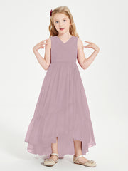 Boho Robes de Demoiselles d'Honneur Junior à Jupe en Cascade Dusk