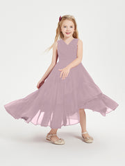 Boho Robes de Demoiselles d'Honneur Junior à Jupe en Cascade Dusk