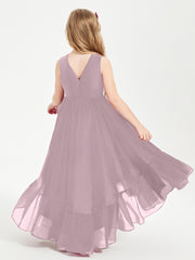 Boho Robes de Demoiselles d'Honneur Junior à Jupe en Cascade Dusk
