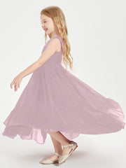 Boho Robes de Demoiselles d'Honneur Junior à Jupe en Cascade Dusk