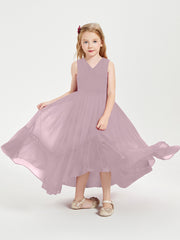 Boho Robes de Demoiselles d'Honneur Junior à Jupe en Cascade Dusk