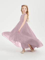 Boho Robes de Demoiselles d'Honneur Junior à Jupe en Cascade Dusk