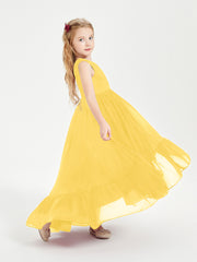Boho Robes de Demoiselles d'Honneur Junior à Jupe en Cascade Souci