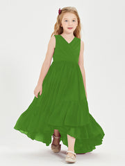 Boho Robes de Demoiselles d'Honneur Junior à Jupe en Cascade Mousse