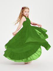 Boho Robes de Demoiselles d'Honneur Junior à Jupe en Cascade Mousse
