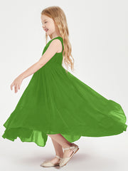 Boho Robes de Demoiselles d'Honneur Junior à Jupe en Cascade Mousse