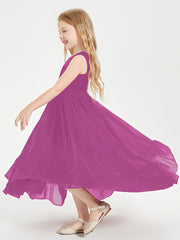Boho Robes de Demoiselles d'Honneur Junior à Jupe en Cascade Orchidee