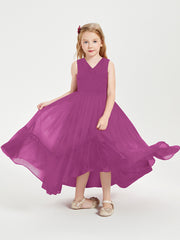 Boho Robes de Demoiselles d'Honneur Junior à Jupe en Cascade Orchidee