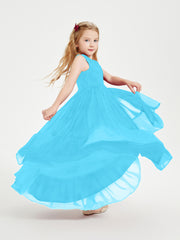 Boho Robes de Demoiselles d'Honneur Junior à Jupe en Cascade Piscine