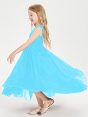Boho Robes de Demoiselles d'Honneur Junior à Jupe en Cascade Piscine