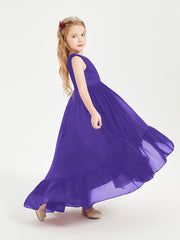Boho Robes de Demoiselles d'Honneur Junior à Jupe en Cascade Régence