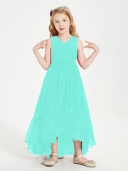 Boho Robes de Demoiselles d'Honneur Junior à Jupe en Cascade Spa