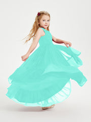 Boho Robes de Demoiselles d'Honneur Junior à Jupe en Cascade Spa