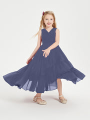 Boho Robes de Demoiselles d'Honneur Junior à Jupe en Cascade Orageux