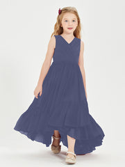Boho Robes de Demoiselles d'Honneur Junior à Jupe en Cascade Orageux