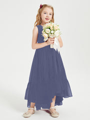 Boho Robes de Demoiselles d'Honneur Junior à Jupe en Cascade Orageux