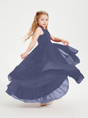Boho Robes de Demoiselles d'Honneur Junior à Jupe en Cascade Orageux