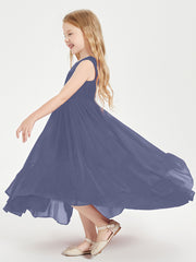 Boho Robes de Demoiselles d'Honneur Junior à Jupe en Cascade Orageux