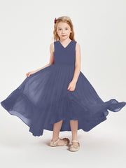 Boho Robes de Demoiselles d'Honneur Junior à Jupe en Cascade Orageux