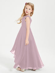 Junior Robes de Demoiselle d'Honneur Modernes à Col Cowl Asymétrique Dusk