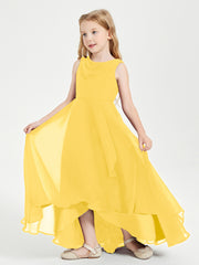 Junior Robes de Demoiselle d'Honneur Modernes à Col Cowl Asymétrique Souci