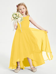 Junior Robes de Demoiselle d'Honneur Modernes à Col Cowl Asymétrique Souci
