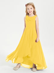 Junior Robes de Demoiselle d'Honneur Modernes à Col Cowl Asymétrique Souci
