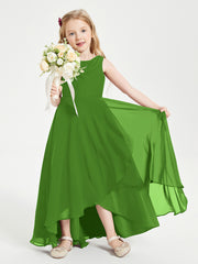 Junior Robes de Demoiselle d'Honneur Modernes à Col Cowl Asymétrique Mousse