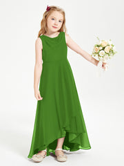 Junior Robes de Demoiselle d'Honneur Modernes à Col Cowl Asymétrique Mousse