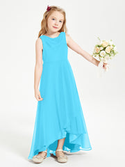 Junior Robes de Demoiselle d'Honneur Modernes à Col Cowl Asymétrique Piscine