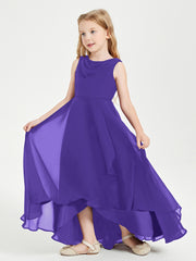 Junior Robes de Demoiselle d'Honneur Modernes à Col Cowl Asymétrique Régence