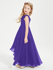 Junior Robes de Demoiselle d'Honneur Modernes à Col Cowl Asymétrique Régence