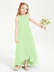 Junior Robes de Demoiselle d'Honneur Modernes à Col Cowl Asymétrique Sauge