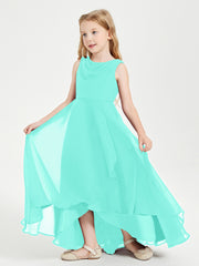 Junior Robes de Demoiselle d'Honneur Modernes à Col Cowl Asymétrique Spa