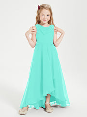 Junior Robes de Demoiselle d'Honneur Modernes à Col Cowl Asymétrique Spa