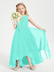 Junior Robes de Demoiselle d'Honneur Modernes à Col Cowl Asymétrique Spa