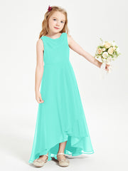 Junior Robes de Demoiselle d'Honneur Modernes à Col Cowl Asymétrique Spa