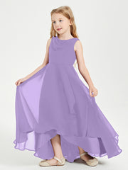 Junior Robes de Demoiselle d'Honneur Modernes à Col Cowl Asymétrique Tahiti