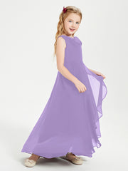 Junior Robes de Demoiselle d'Honneur Modernes à Col Cowl Asymétrique Tahiti