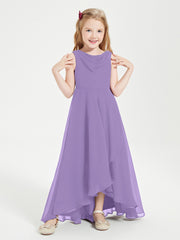 Junior Robes de Demoiselle d'Honneur Modernes à Col Cowl Asymétrique Tahiti