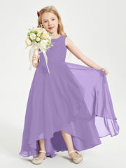 Junior Robes de Demoiselle d'Honneur Modernes à Col Cowl Asymétrique Tahiti