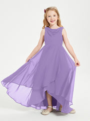 Junior Robes de Demoiselle d'Honneur Modernes à Col Cowl Asymétrique Tahiti