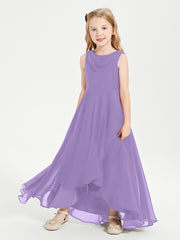 Junior Robes de Demoiselle d'Honneur Modernes à Col Cowl Asymétrique Tahiti