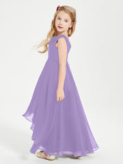 Junior Robes de Demoiselle d'Honneur Modernes à Col Cowl Asymétrique Tahiti