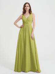 Dos Ouvert Mousseline Robes Avec Col En V Trèfle Grande Taille