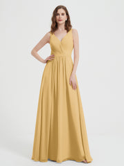 Dos Ouvert Mousseline Robes Avec Col En V Or Grande Taille