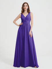 Dos Ouvert Mousseline Robes Avec Col En V Régence Grande Taille